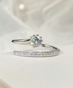 Elegant Open Solitaire Diamond Ring